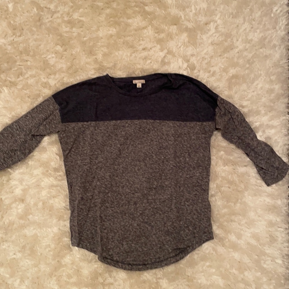 Gap heathered three quarter sleeve tee